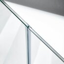 Mitteldichtung | 6 & 8 mm Glasstärke | 200 cm Länge | kurzer Glaseinstand