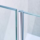 Hohlkammerdichtung | Chrom / Alu Design | | 4-5 mm | 6-8 mm Glasstärke | 200 - 250 cm