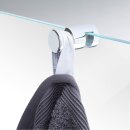 Handtuchhalter für Glasduschen - Montage ohne Bohren...