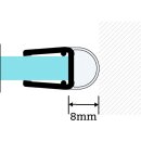 Wanddichtung | 6-8 mm Glasstärke | 250 cm Länge